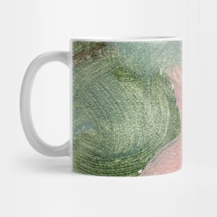 Green Pink Lavender Abstract Art Mug